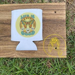 Life Is Good Butterfly 12Oz Can Koozie